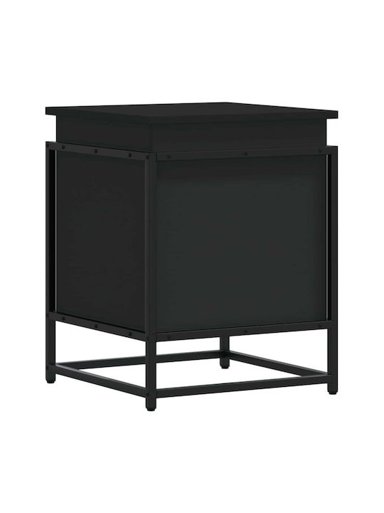 vidaXL Dekorative Truhe Hölzernes Schwarz 40x40x51.5cm