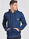 Blue Hooded Cardigan