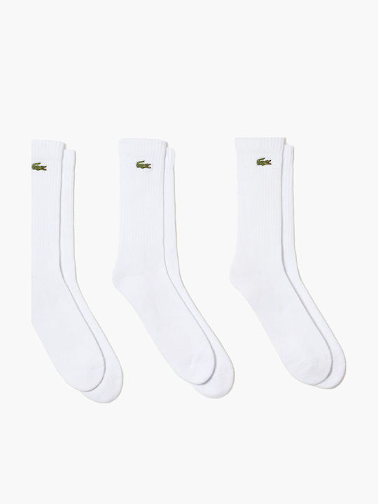 Lacoste Ανδρικές Κάλτσες Λευκές 3Pack