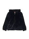 Kids' Fur with Hood Black