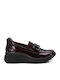 Women's Moccasins in Burgundy Color