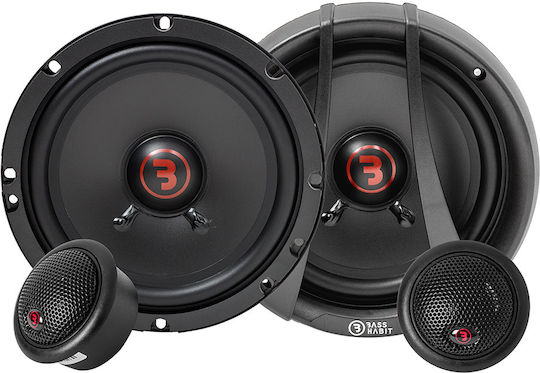 Bass Habit R165C Σετ Ηχεία Αυτοκινήτου Διαιρούμενα 6.5" με 60W RMS (2 Δρόμων)