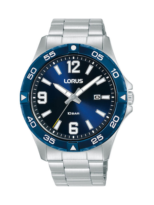 Lorus Men's Watch 42mm Battery with Silver Meta...