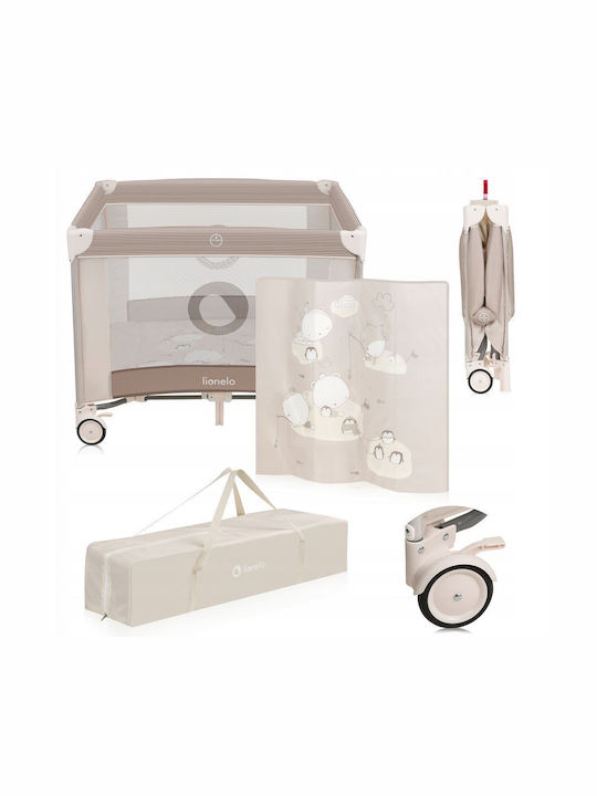 Lionelo Bonnie Playpen with Mattress Beige