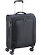 Delsey Caracas Βαλίτσα Ταξιδίου Καμπίνας Υφασμάτινη Black με 4 Ρόδες Ύψους 55εκ.