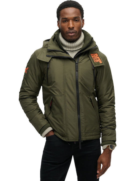 Superdry D2 Sdcd Μπουφάν Αντιανεμικό Olive