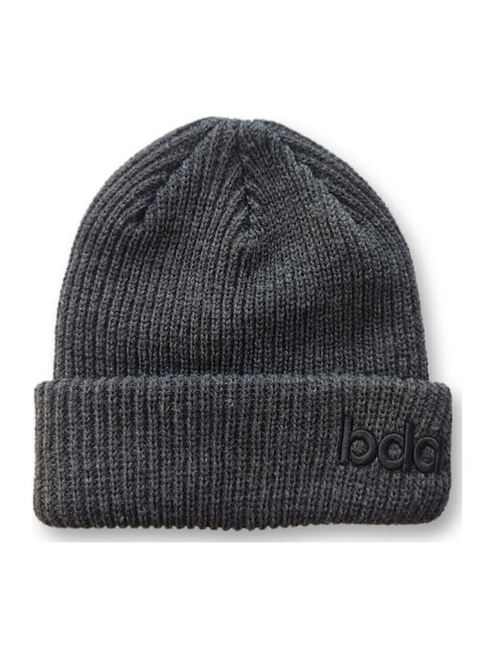 Beanie Unisex Σκούφος Πλεκτός σε Γκρι χρώμα