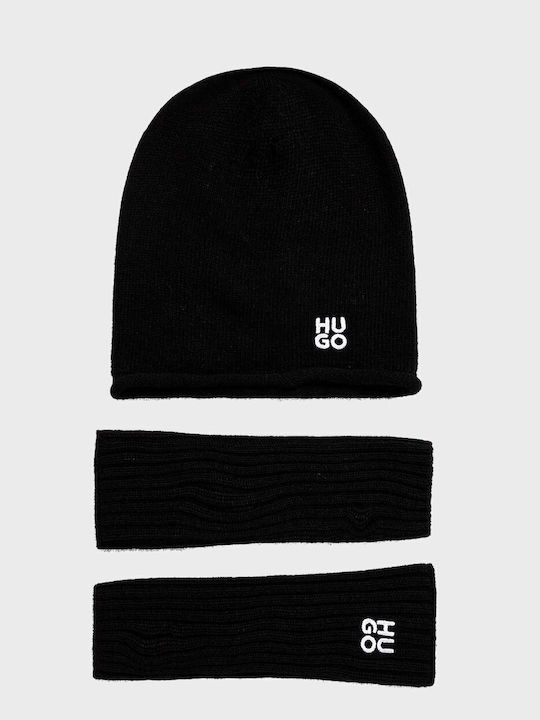 Sylan Beanie Γυναικείος Σκούφος Πλεκτός σε Μαύρο χρώμα