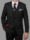 Herrenanzug mit Weste Black