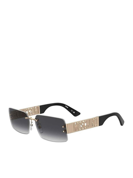 Moschino Women's Sunglasses with Gold Metal Fra...