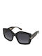 Marc Jacobs Damen Sonnenbrille mit Schwarz Kunststoff Gestell und Gray Verlaufsfarbe Linse