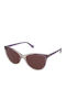 Polaroid Women’s Sunglasses with Purple Horn-Rimmed Frame and Purple Polarized Lens PLD4179/S B3V/KL