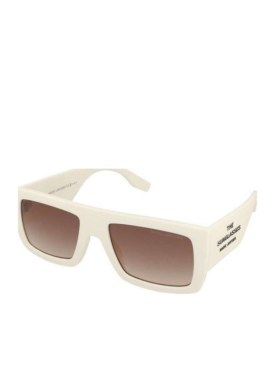 Marc Jacobs Unisex Γυαλιά Ηλίου με Λευκό Κοκκάλ...