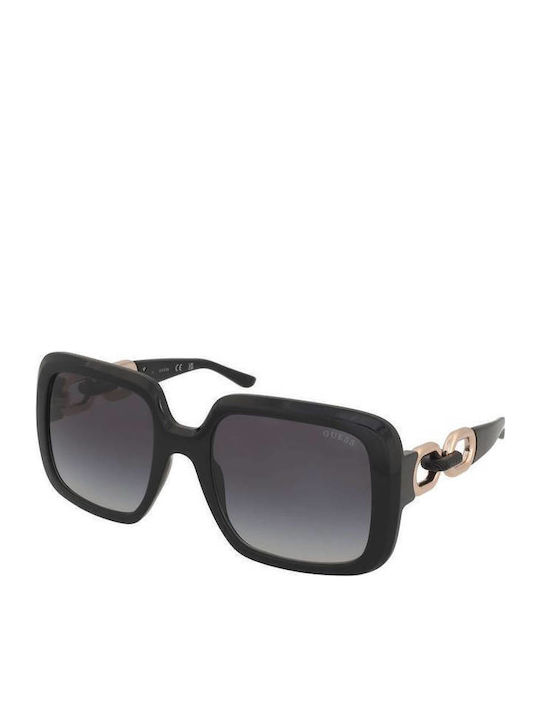 Guess Women's Sunglasses with Black Plastic Frame and Gray Gradient Lens GU00161 01B