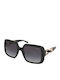 Guess Women's Sunglasses with Black Plastic Frame and Gray Gradient Lens GU00161 01B