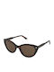 Polaroid Women's Sunglasses with Brown Tartaruga Plastic Frame and Brown Polarized Lens PLD4175/S/X 086/SP