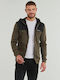 Keller Men's Knitted Cardigan with Hood Brown