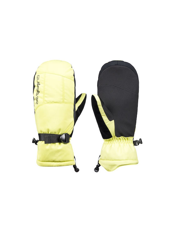 Quiksilver Mission Mittens Kids Ski & Snowboard Gloves Green