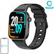 Colmi C8 Max Smartwatch με Παλμογράφο (Μαύρο)