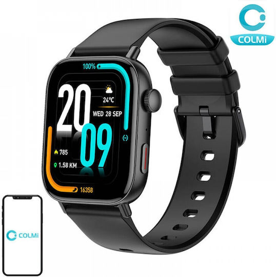 Colmi C8 Max Smartwatch with Heart Rate Monitor (Black)