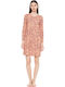 Pink Label Winter Damen Nachthemd Multi Color