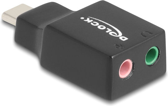 DeLock Εξωτερική USB-C Κάρτα Ήχου 2.0 67128