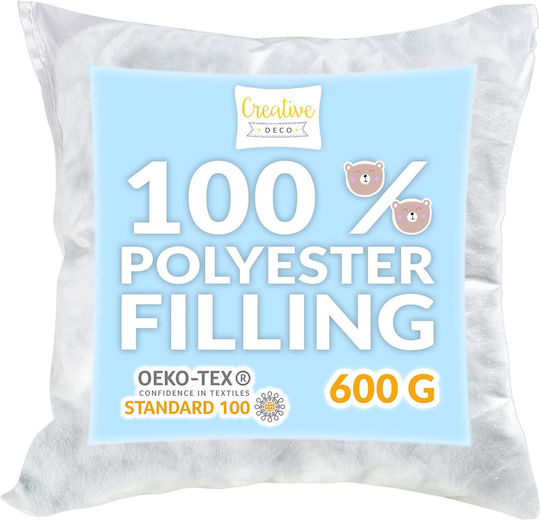 Creative Deco Soft Hypoallergenic Polyester Fiber 600g Plush Filling Cushions Toys Upholstery Pet Beds More Washable Option
