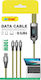 Andowl Καλώδιο Data 100w Usb-a Micro Type-c Lightning Q-sj04