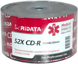 Ritek Εγγράψιμα CD-R 700MB 50τμχ Ritek Εγγράψιμα CD-R 700MB 50τμχ