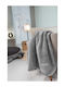 Guy Laroche Blanket Cot Cheval Velvet Gray Silver 110x140cm