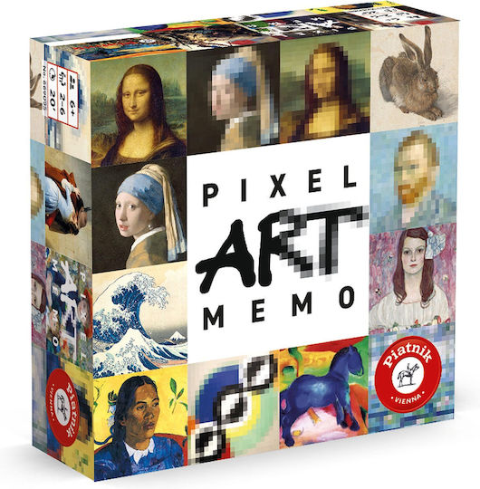 Board Game Pixel Art Memo for 2 Players (EN) Piatnik