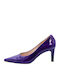 Leder Pumps Lila