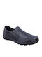 Leder Herren Freizeitschuhe Anatomisch Schwarz