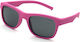 Polaroid Unbreakable Square Kids Sunglasses with Polarized Lens Red