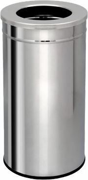 Silver Star Metallic Waste Bin 45lt