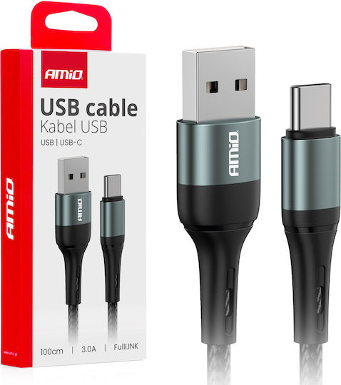 AMiO AMiO USB Typ-C Kabel USB-A Schwarz 1m