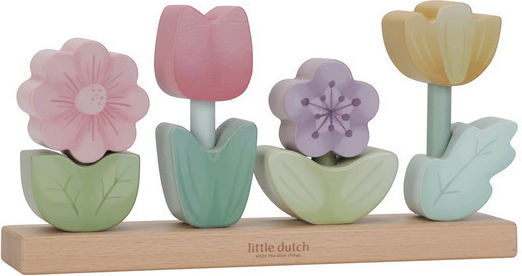 Little Dutch Παιχνίδι Στοίβαξης Fairy Garden από Ξύλο για 12+ Μηνών
