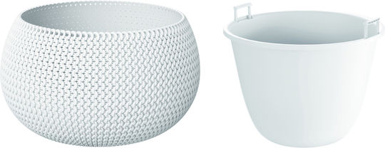 Prosperplast Pflanzentopf Splofy Schale Weiß 9 Lt Dksp370-s449