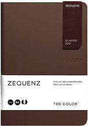 Zequenz Notizbuch 100 Blätter B6 Braun