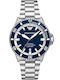 Emporio Armani Ανδρικό Ρολόι 42mm Αυτόματο με Ασημί Μεταλλικό Μπρασελέ