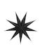Crăciunesc Decorativ Suspendata Stea Hârtie Negru 3x3buc 1buc