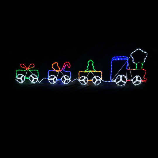 Aca Christmas Plastic Rope Light in Shape Train 51x51cm Train