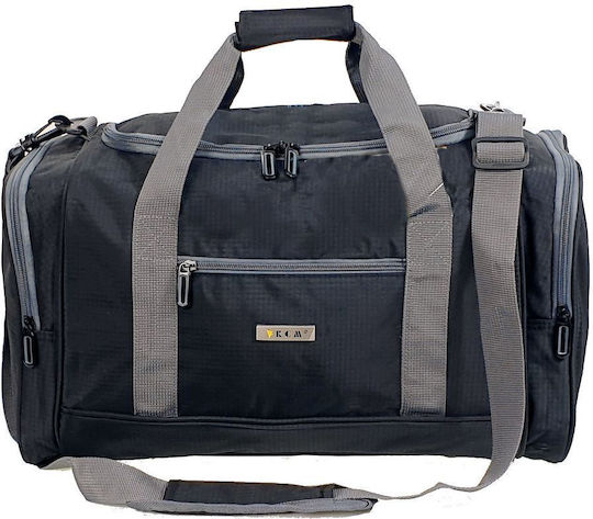 RCM Sack Reise 38lt Schwarzes Stoff Μ50xΠ28xΥ28εκ.