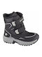 Kinder Wanderschuhe mit Klettverschluss Schwarz ->