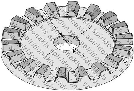 Serrated Leveling Flange 14451 Ø250/58 Bpt