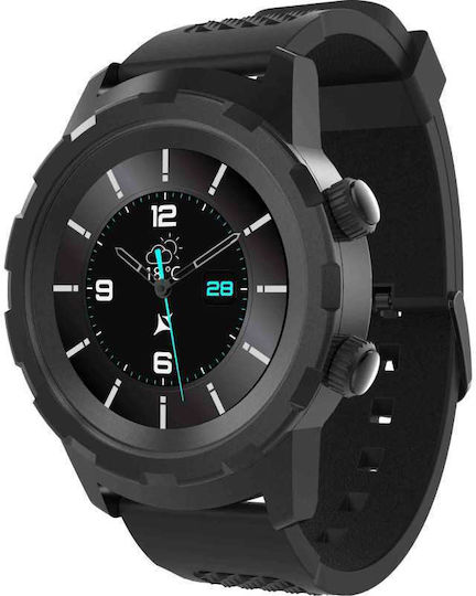 Allview Hybrid T Smartwatch με Παλμογράφο (Μαύρο)