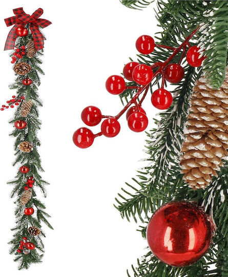 Lighted Christmas Garland Green 150x3cm 1pc