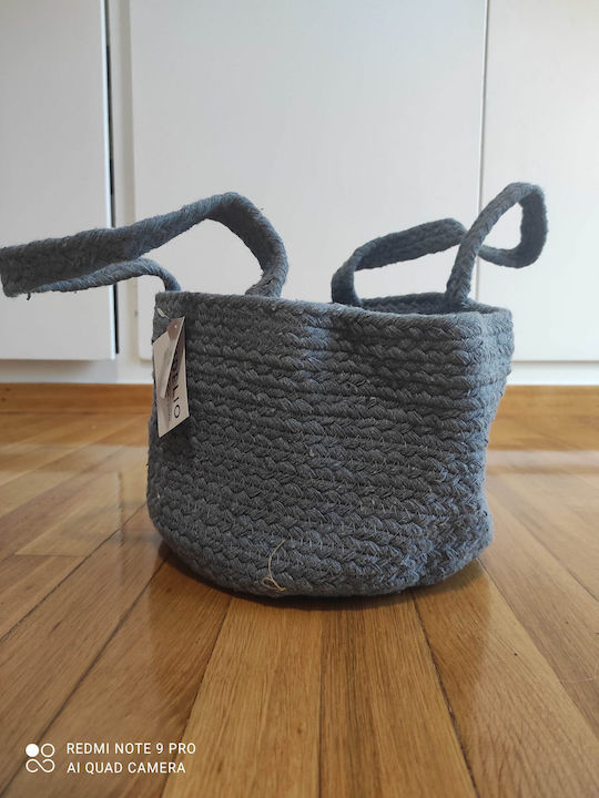 Fidelio Καλάθι Αποθήκευσης Υφασμάτινο Γκρι 25x15cm