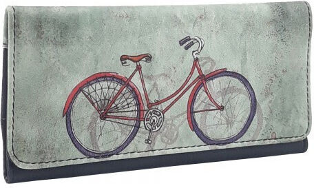 Pera Leather Tobacco Pouch Handmade with Magnet Closure 16x7.5cm Bicycle