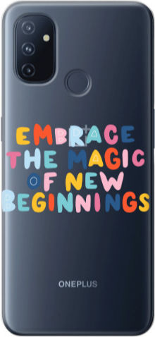Oneplus Nord 100 Embrace Transparent Silicone TPU Case